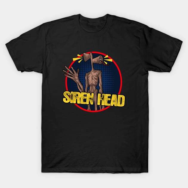 Siren Head - Yellow Logo T-Shirt by Sketchy